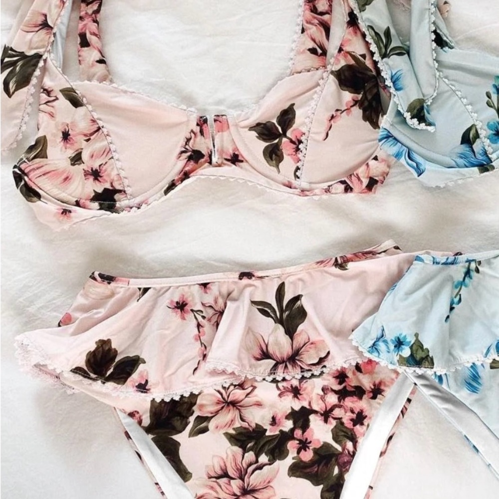 Beach Riot Floral Pink Bikini